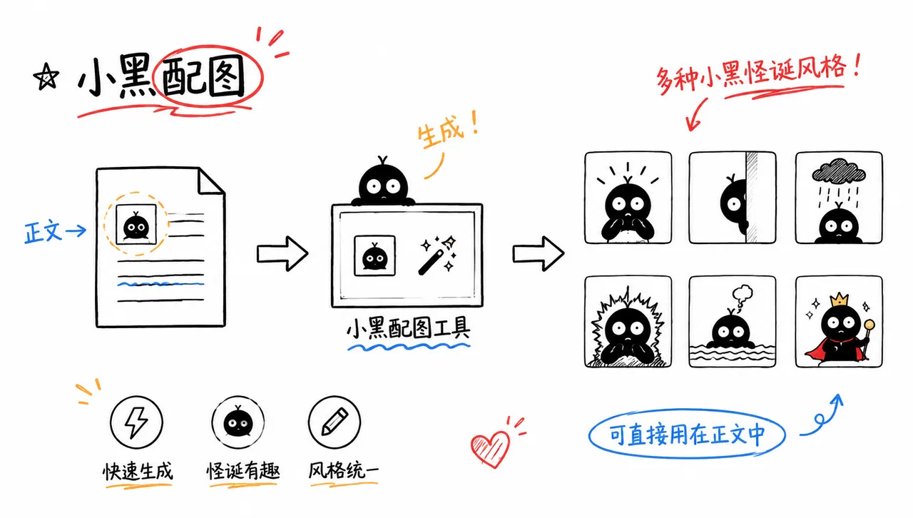 小黑配图