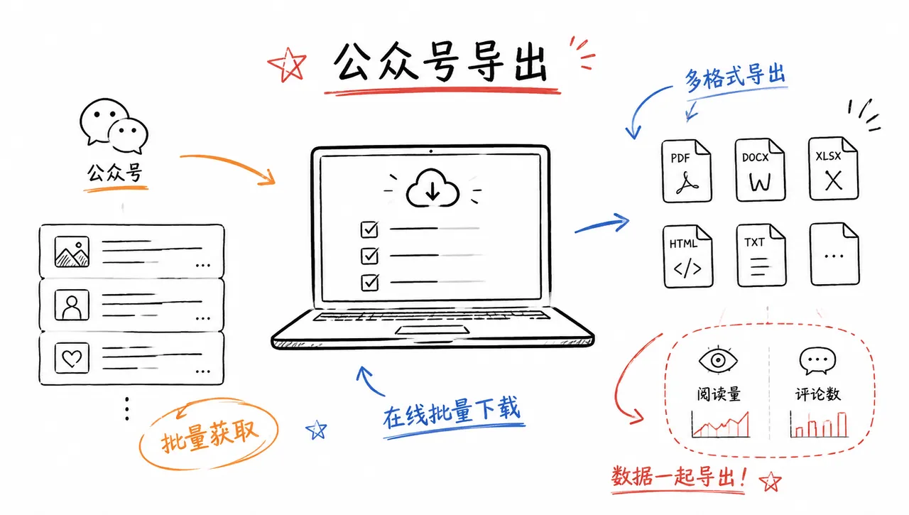 公众号导出